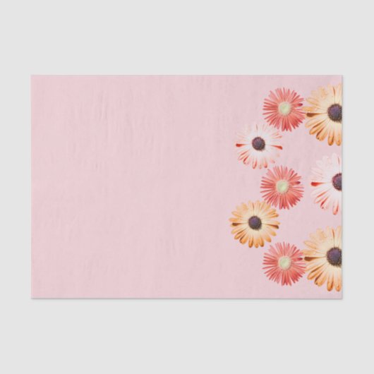 Montana wilde bloemen in roze weefsel papier (Voorkant)