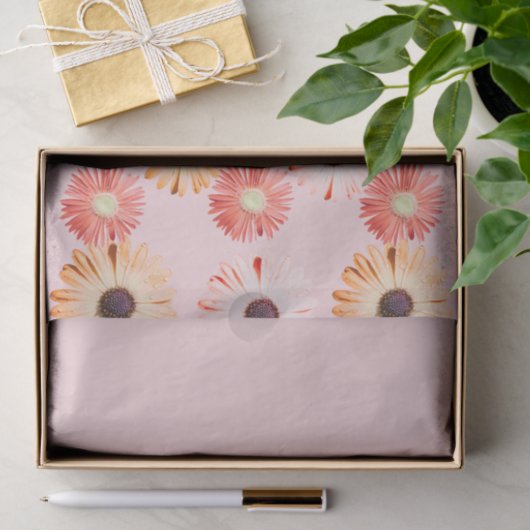 Montana wilde bloemen in roze weefsel papier (Geschenk)
