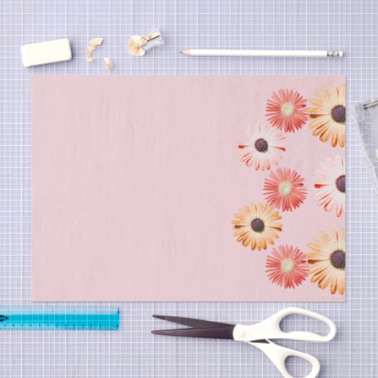 Montana wilde bloemen in roze weefsel papier (Craft)