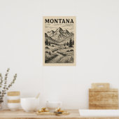 Montana-wildernis Poster (Keuken)