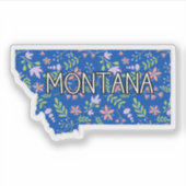 Montana Wildflower Sticker (Voorkant)