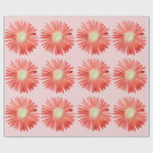 Montana Wildflowers in het roze Cadeaupapier (Vlak)