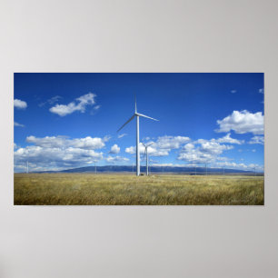 Montana Windmills Poster