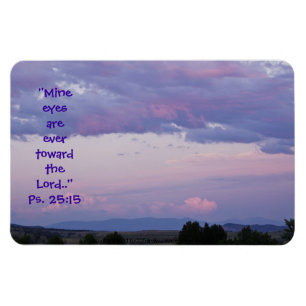 Montana Zonsondergang Magneet w / Schrift Verse