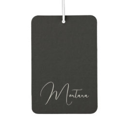 Montana zwart met witte letters luchtverfrisser