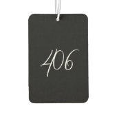 Montana zwart met witte netnummer luchtverfrisser (Achterkant)