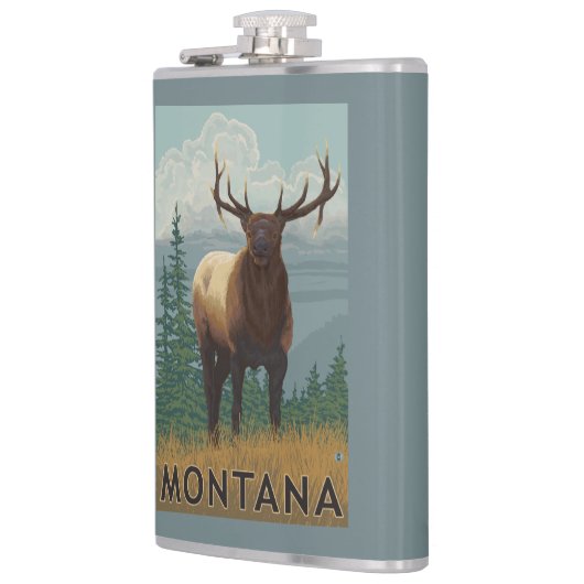 MontanaElk Scene Heupfles (Links)