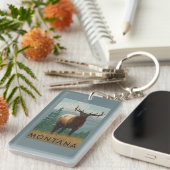 MontanaElk Scene Sleutelhanger (Voorkant Rechts)