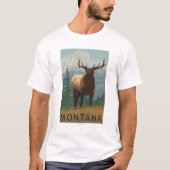 MontanaElk Scene T-shirt (Voorkant)