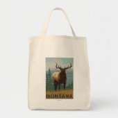 MontanaElk Scene Tote Bag (Voorkant)