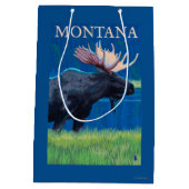 MontanaMoose Vintage Travel Poster Medium Cadeauzakje (Achterkant)