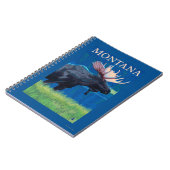 MontanaMoose Vintage Travel Poster Notitieboek (Linkerzijde)