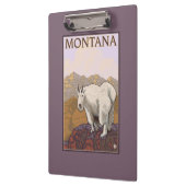 MontanaMountain Goat Vintage Travel Poster Klembord (Links)