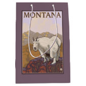MontanaMountain Goat Vintage Travel Poster Medium Cadeauzakje (Voorkant)