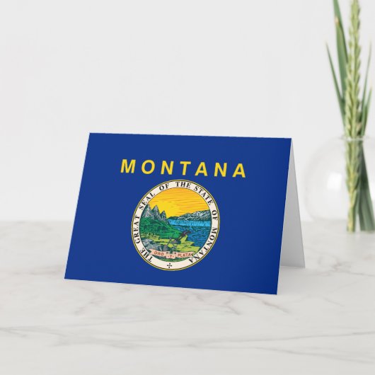 Montanan Flag & Emblem, Flag of Montana Kaart (Voorkant)