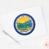 Montanan Seal, Montana Ronde Sticker (Envelop)