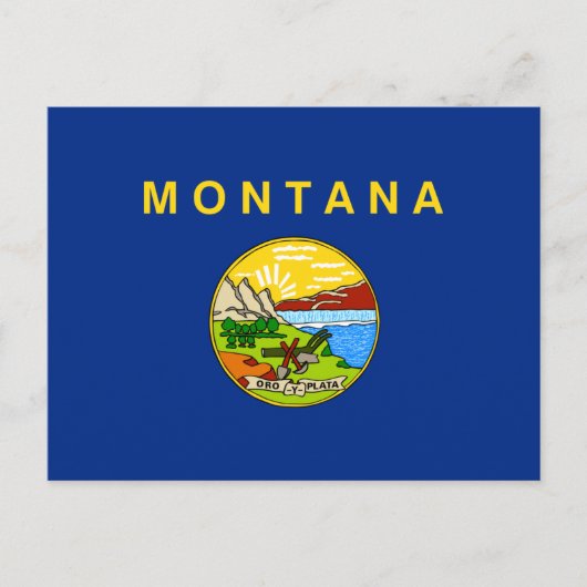 Montanan Vlag, Vlag van Montana Briefkaart (Voorkant)