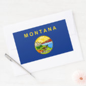 Montanan Vlag, Vlag van Montana Rechthoekige Sticker (Envelop)
