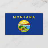 Montanan Vlag, Vlag van Montana Visitekaartje (Voorkant)
