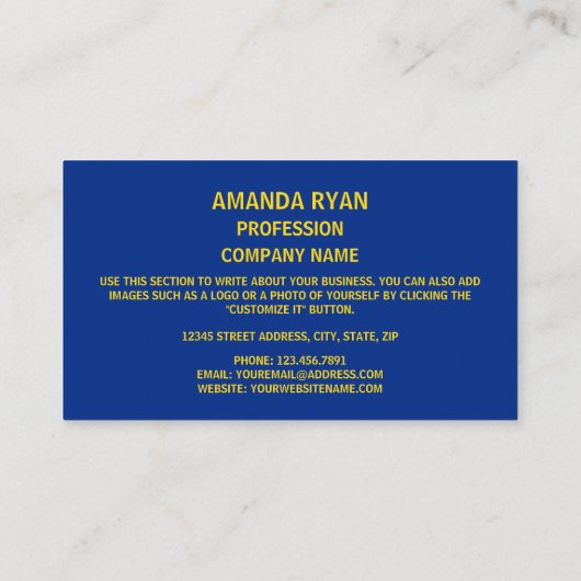 Montanan Vlag & Zegel, Vlag van Montana Visitekaartje (Achterkant)