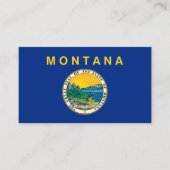 Montanan Vlag & Zegel, Vlag van Montana Visitekaartje (Voorkant)