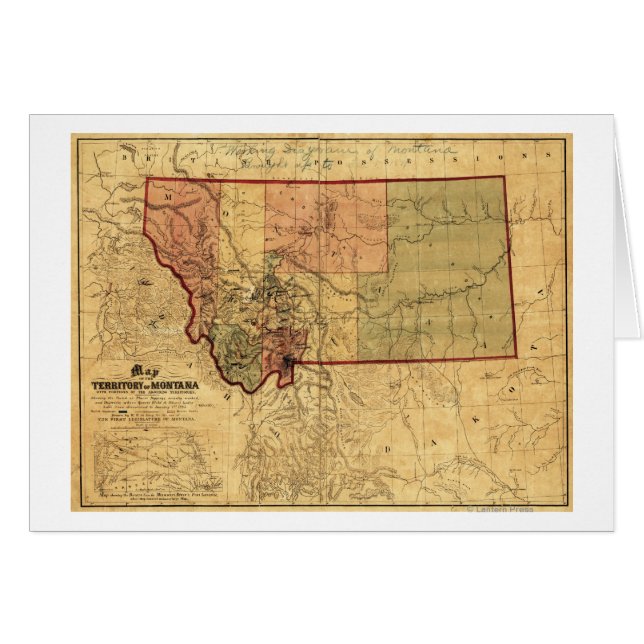 MontanaPanoramic MapMontana (Voorkant Horizontaal)