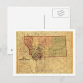 MontanaPanoramic MapMontana Briefkaart (Voorkant / Achterkant)