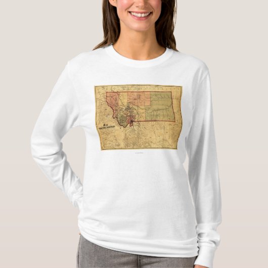 MontanaPanoramic MapMontana T-shirt (Voorkant)
