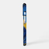 Montañas al amanecer con resplandor iPhone 16 hoesje (Linkerkant)