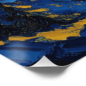 Montañas al amanecer con resplandor perfect poster (Hoek)