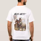 Montañas y Pistoleros del Lejano Oeste T-shirt (Achterkant)