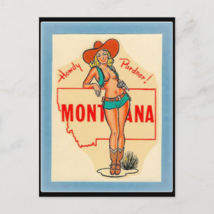 MONTANAVINTAGE TRAVEL BRIEFKAART