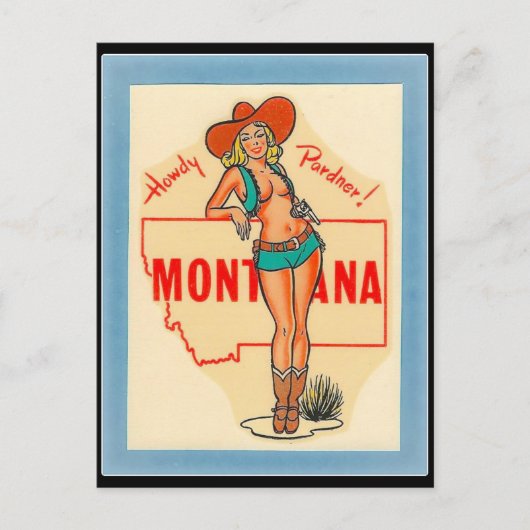    MONTANAVINTAGE TRAVEL BRIEFKAART (Voorkant)