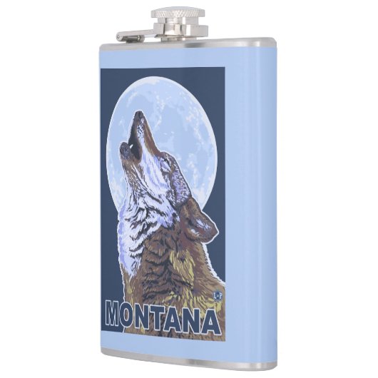 MontanaWolf Howling Heupfles (Links)