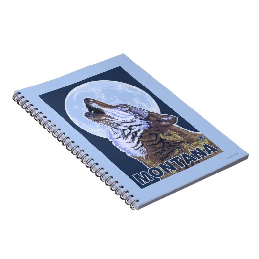 MontanaWolf Howling Notitieboek (Rechterzijde)