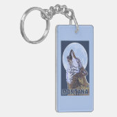 MontanaWolf Howling Sleutelhanger (Voorkant Links)