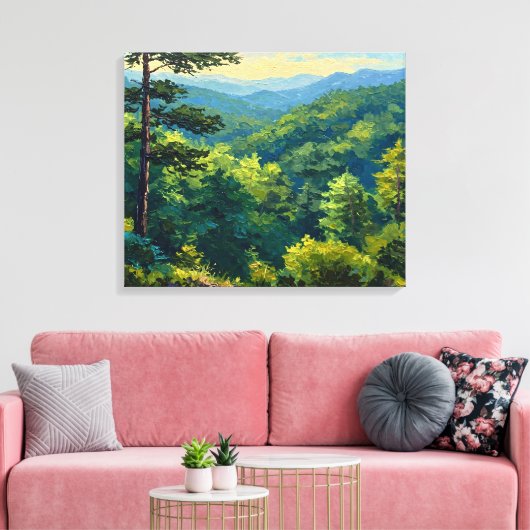 Montane Forest Canvas Afdruk (Insitu (Woonkamer))