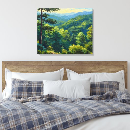 Montane Forest Canvas Afdruk (Insitu (Slaapkamer))