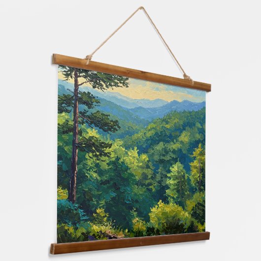 Montane Forest Hangend Wandkleed (Gebogen)