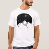 Montanha Mística em Pontilhismo T-shirt (Voorkant)