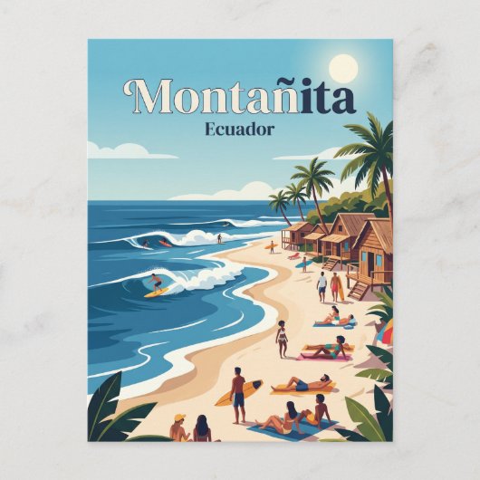 Montañita Ecuador Briefkaart (Voorkant)