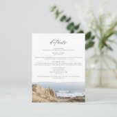 MONTAUK BEACH New York Ocean - kaart met details (Staand voorkant)