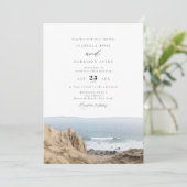 MONTAUK Beach New York Waterverf Wedding Kaart (Staand voorkant)