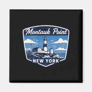 Montauk in New York Vuurtoren Kust Oceaan Magneet