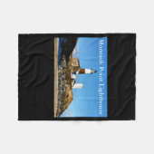 Montauk Int Lighthouse New York  Fleece Deken (Voorkant (Horizontaal))