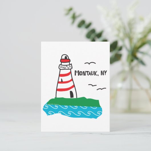 Montauk Lighthouse Briefkaart (Staand voorkant)