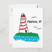Montauk Lighthouse Briefkaart (Voorkant / Achterkant)