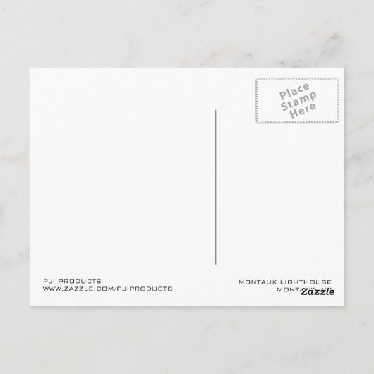 Montauk Lighthouse Briefkaart (Achterkant)