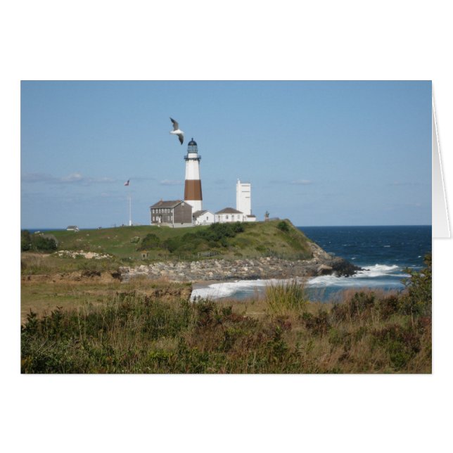 MONTAUK Lighthouse Seagull Love (Voorkant Horizontaal)