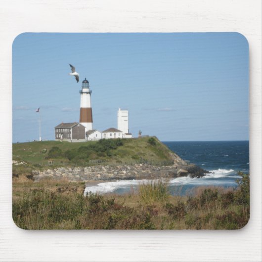 MONTAUK Lighthouse Seagull Love Muismat (Voorkant)